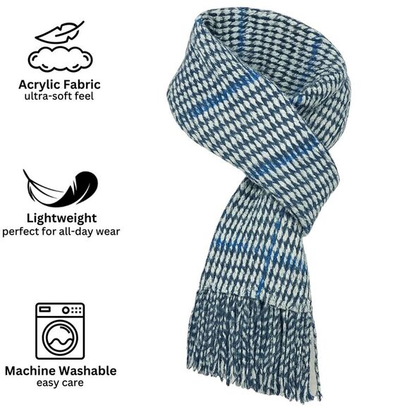 Alpine Swiss Mens Scarf Softer Than Cashmere Scarves Plaids Womens Winter Shawl - Picture 6 of 6